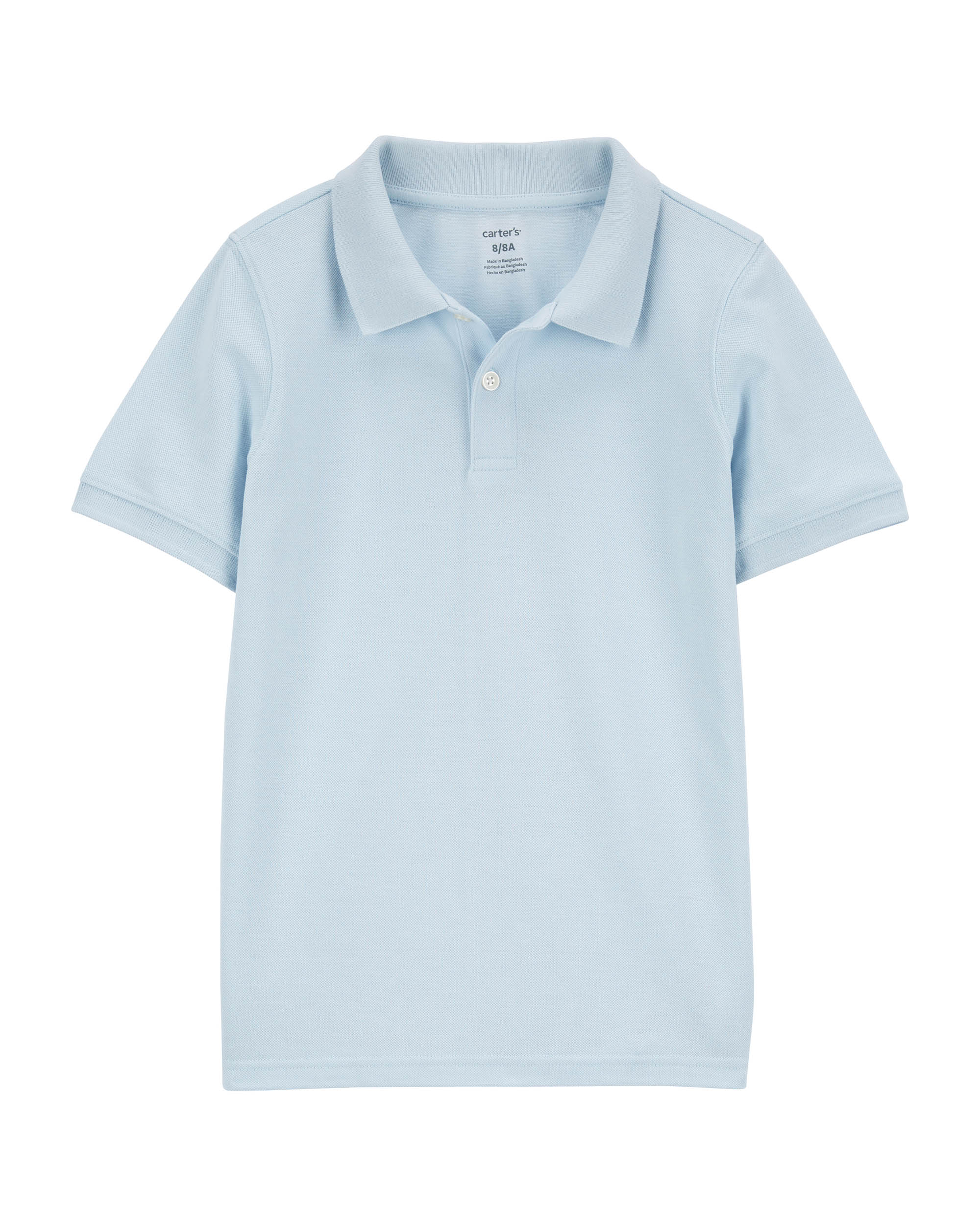 Carter's Ribbed Collar Polo T-Shirt - Blue