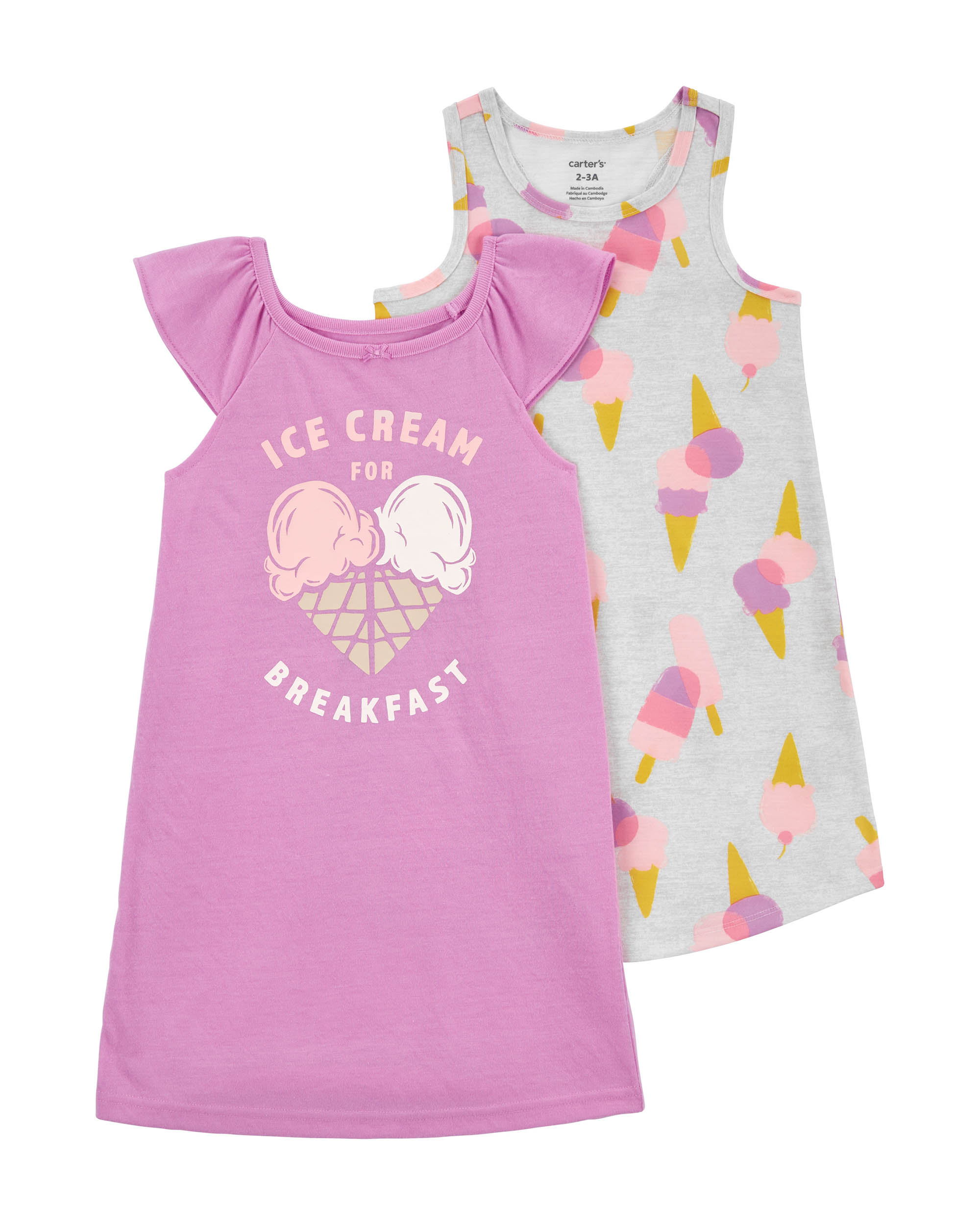 Carter's 2-Pack Ice-Cream Print Nightgown