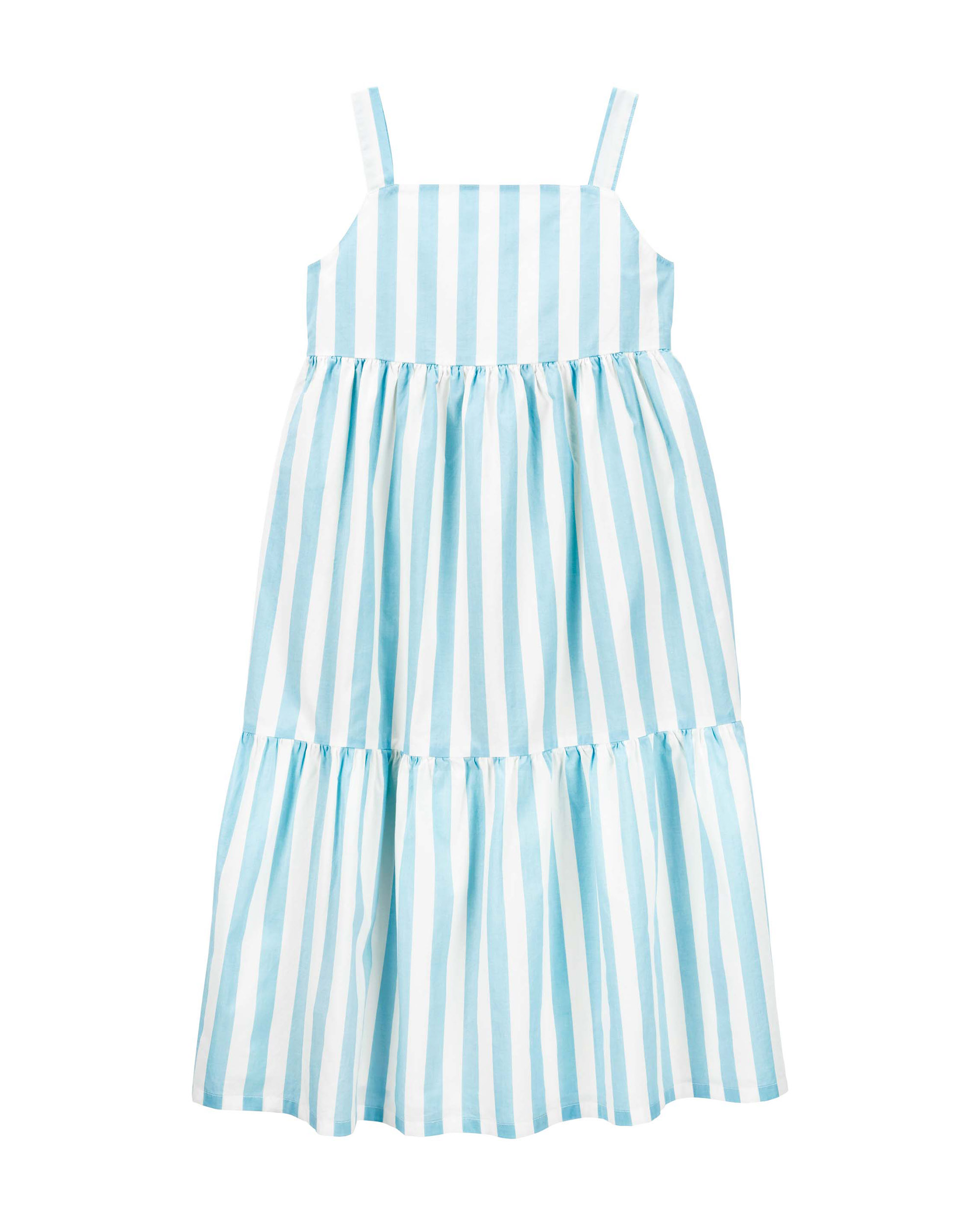 Carter's Stripe Print Midi Tiered Dress