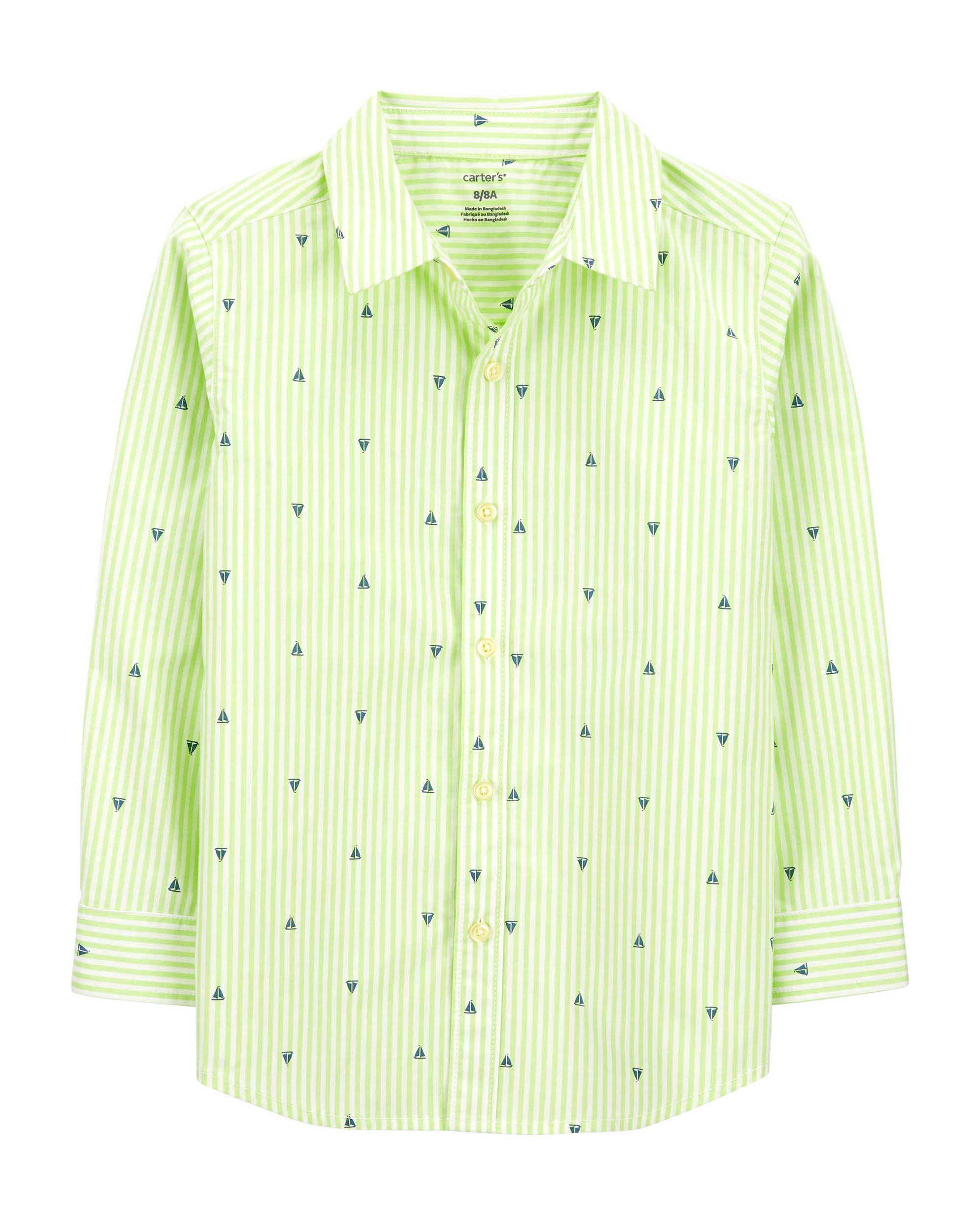 Carter's Sailboat Print Button-Down Shirt