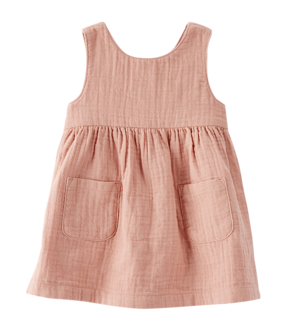 Little Planet Baby Girls Woven Dress, Pink