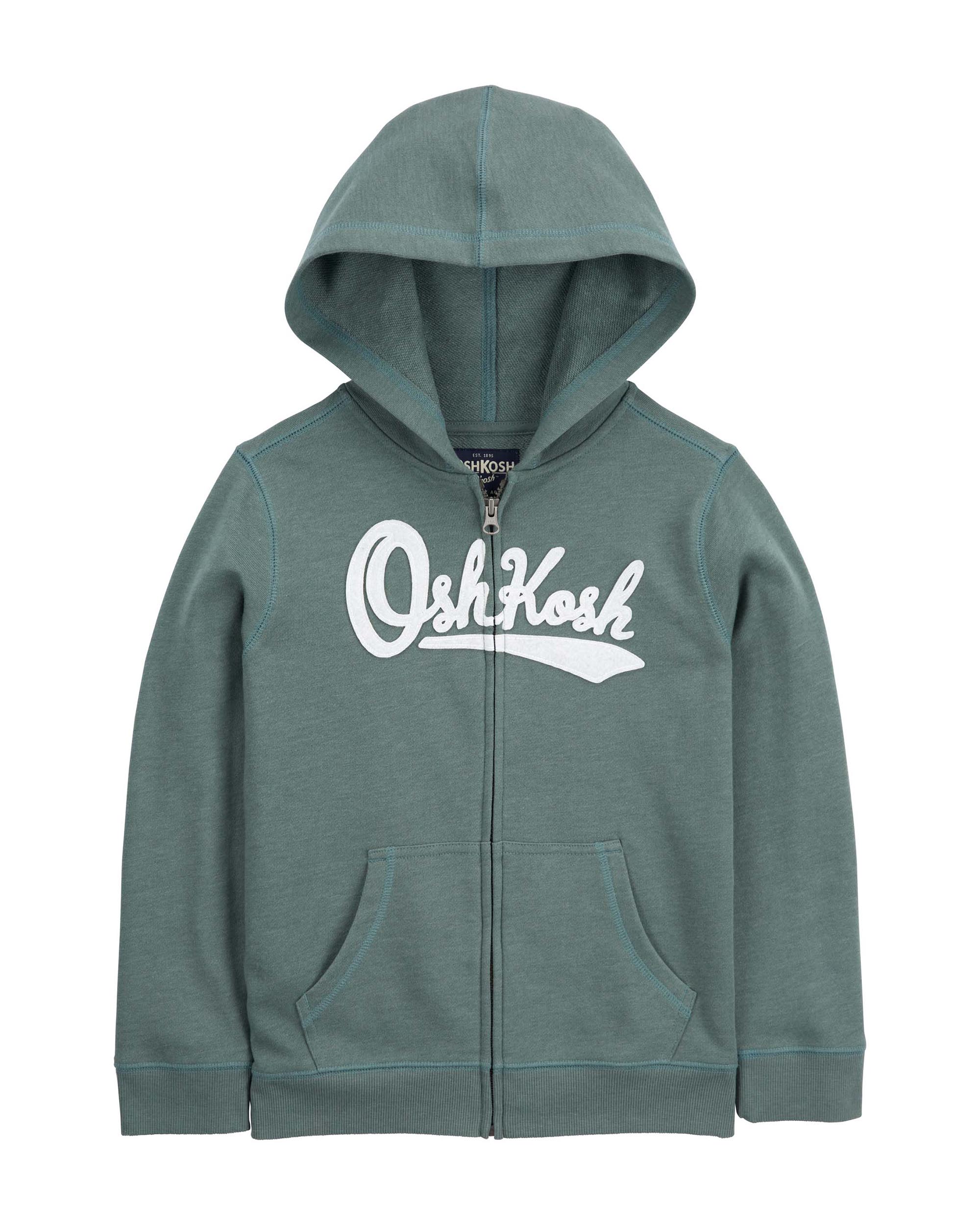 Oshkosh Logo Printed Zipper Hoodie