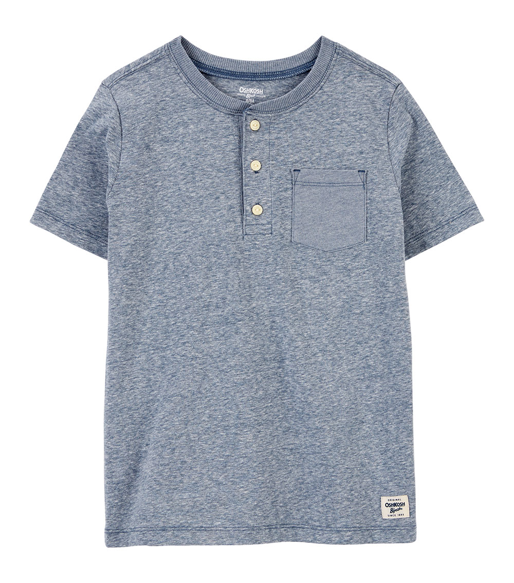 Carter's Kid Boys Henley Polo, Blue