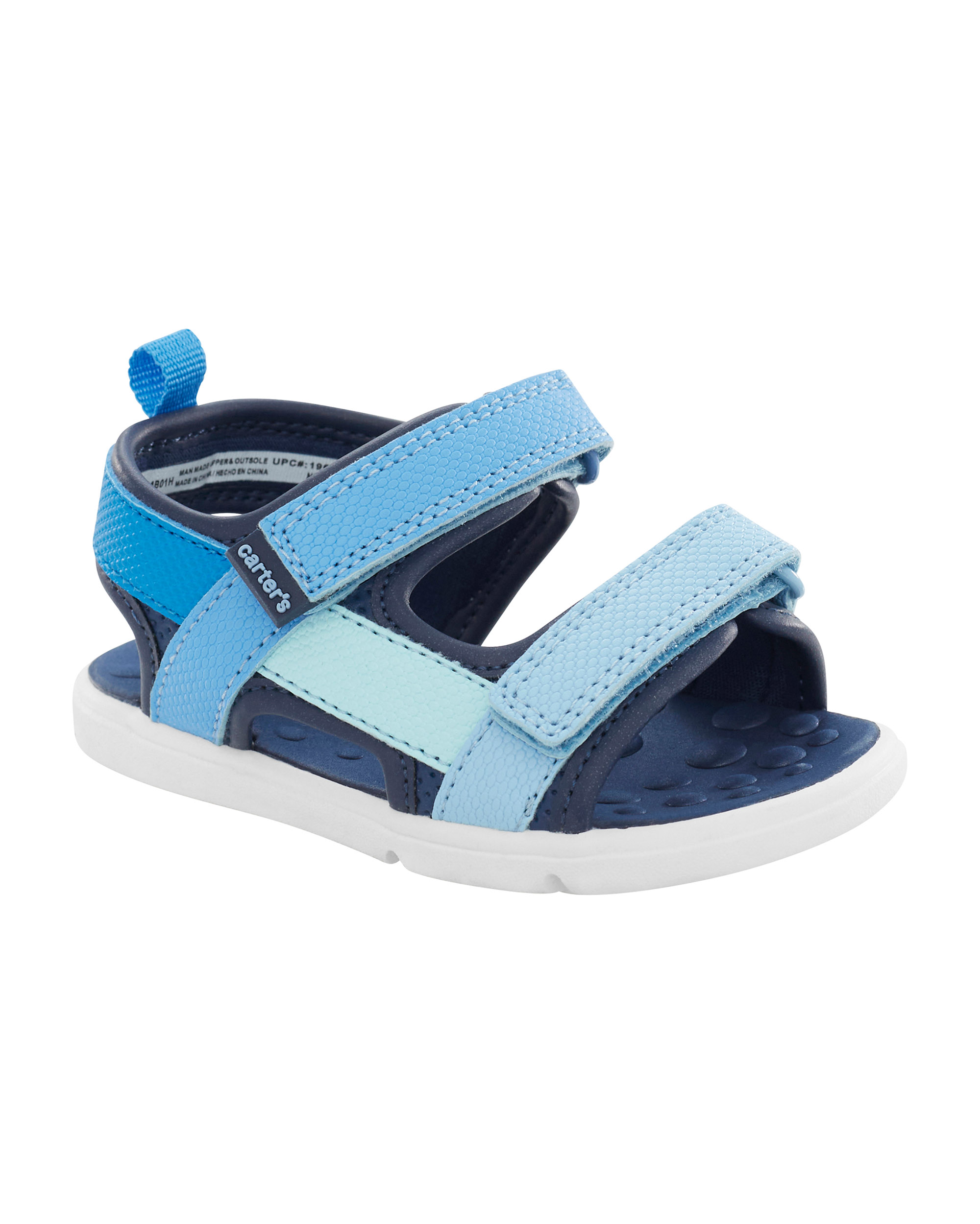 Carter's Navy Hook-and-Loop Every Step Sandals