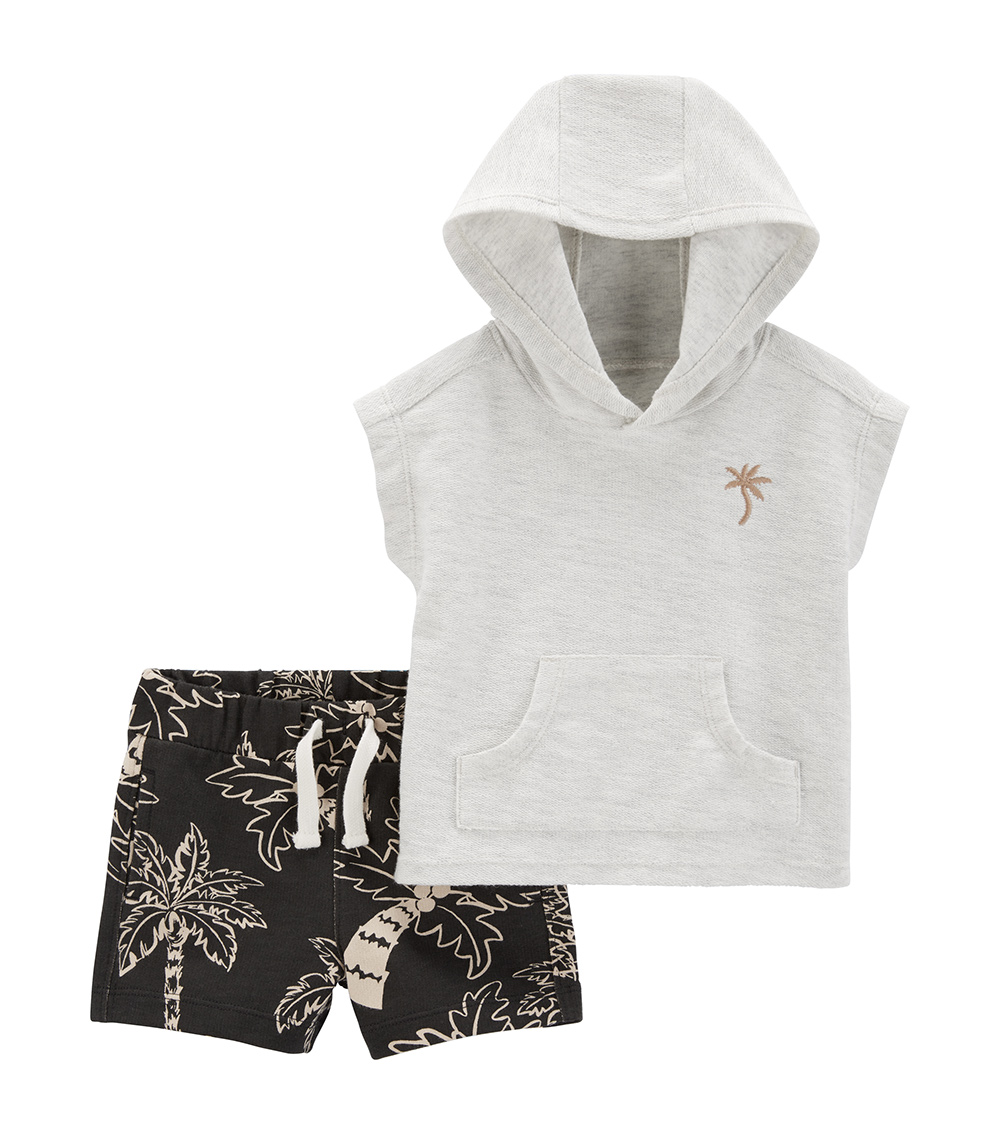 Carter's 2-Piece Hooded Tee and Shorts Set