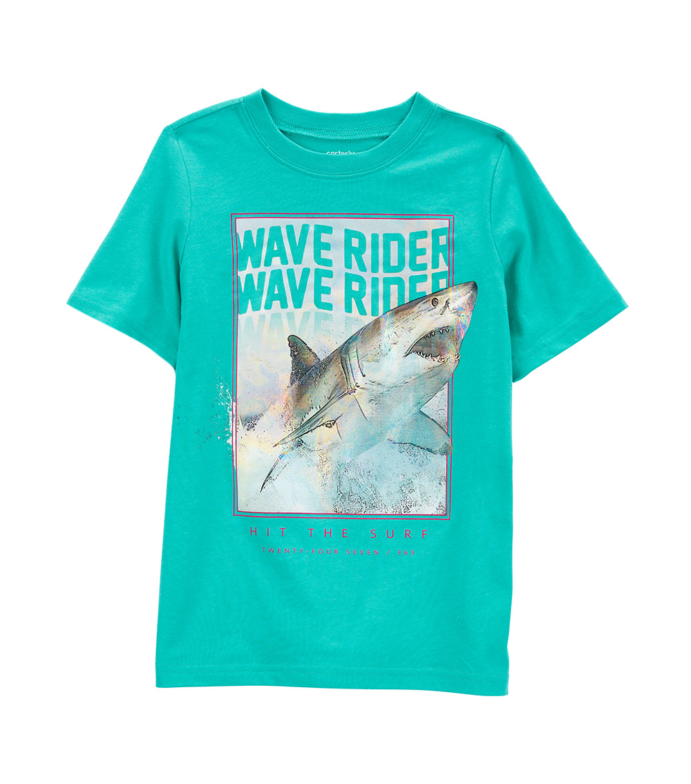 Carter's Rider Shark Printed Tee