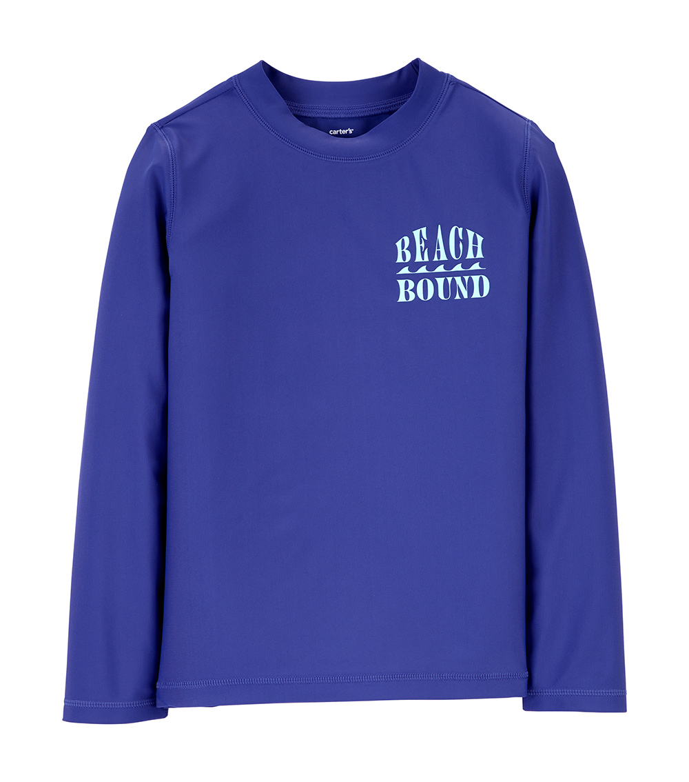 Carter's Beach Bound' Slogan Printed Rashguard