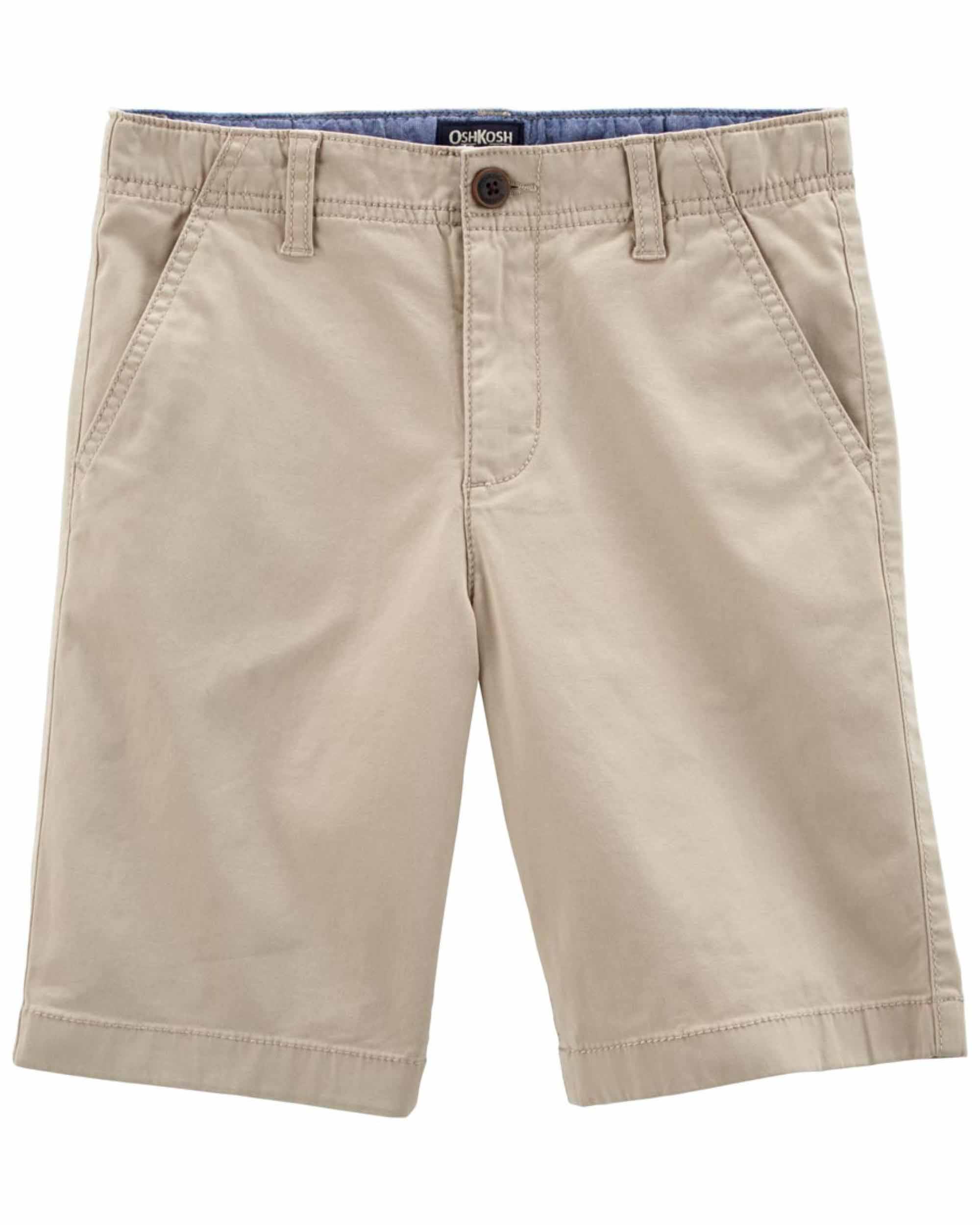 Carter's Stretch Button Shorts - Khaki