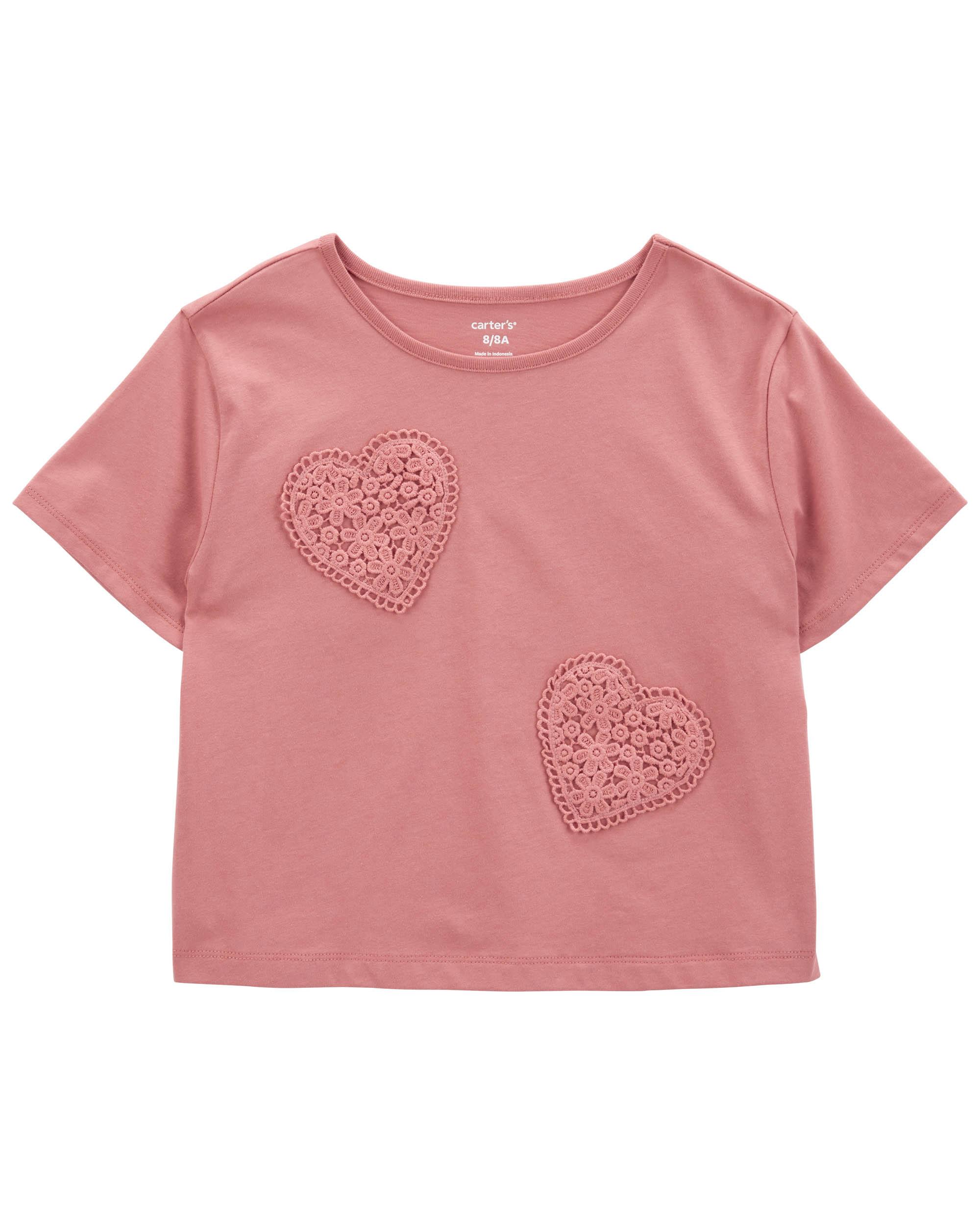 Carter's 1-Piece Heart Embroidered Top