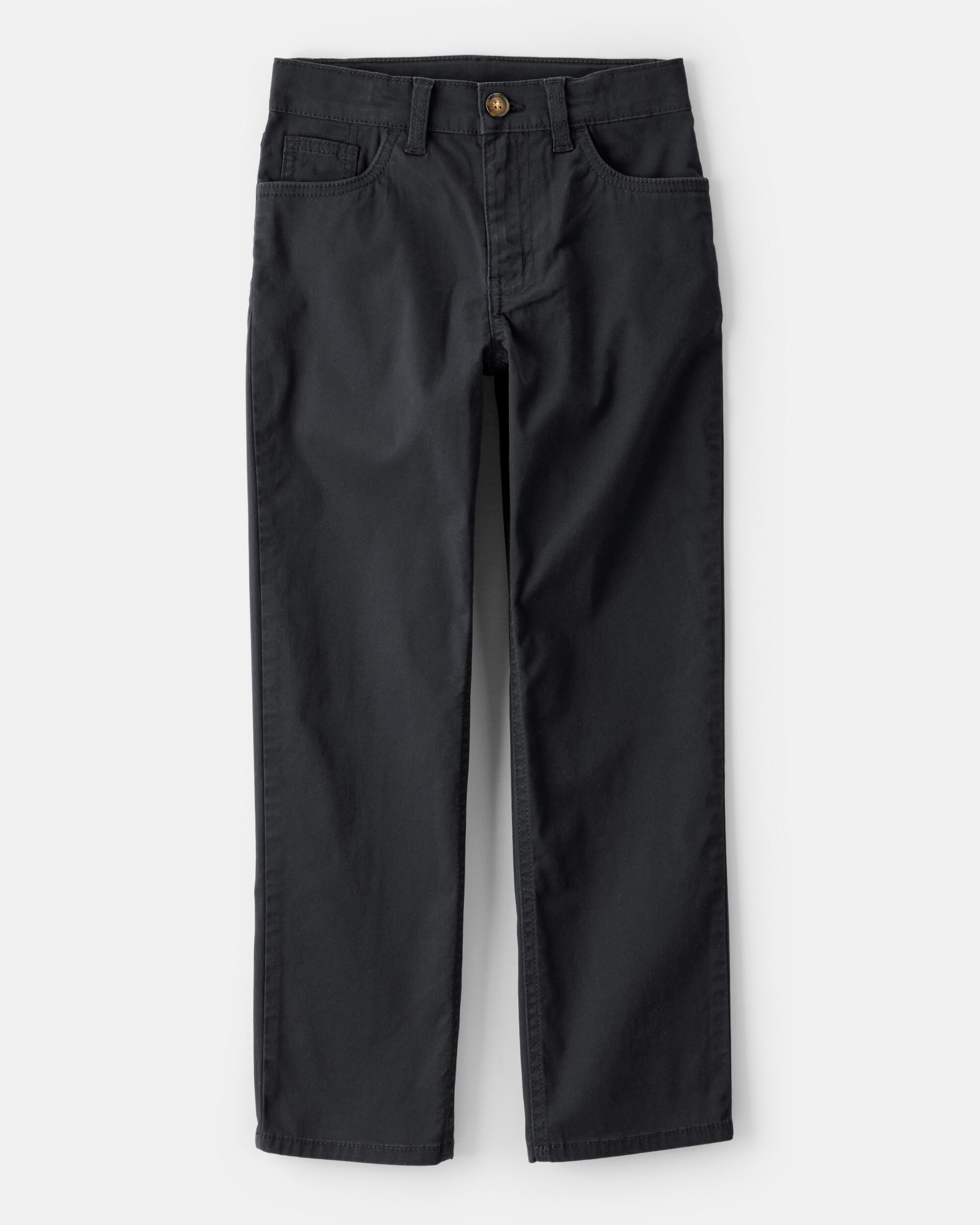 Carter's Boys Cotton Chino Pants, Black