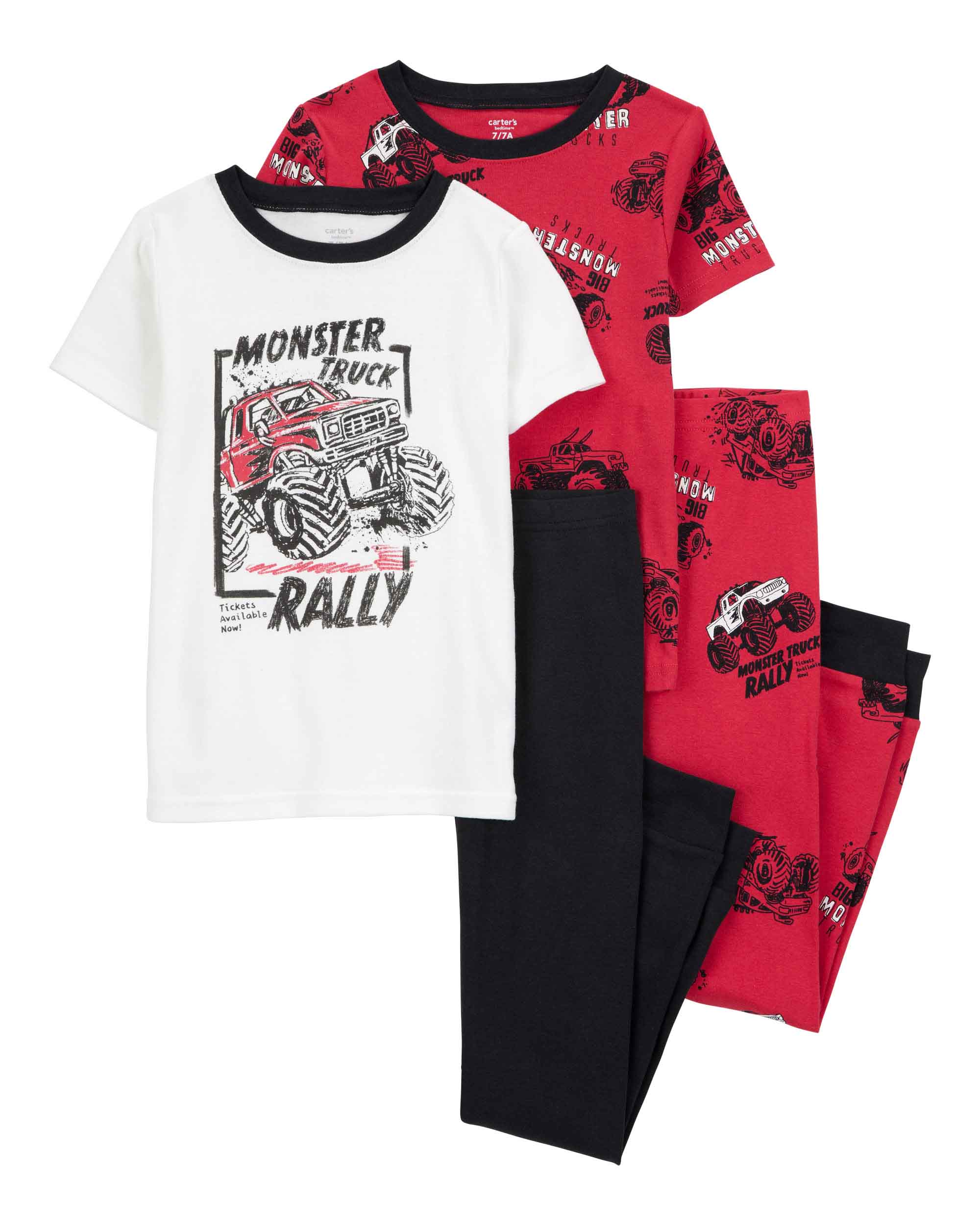 Carter's 4-Piece Truck Print Pyjamas Set