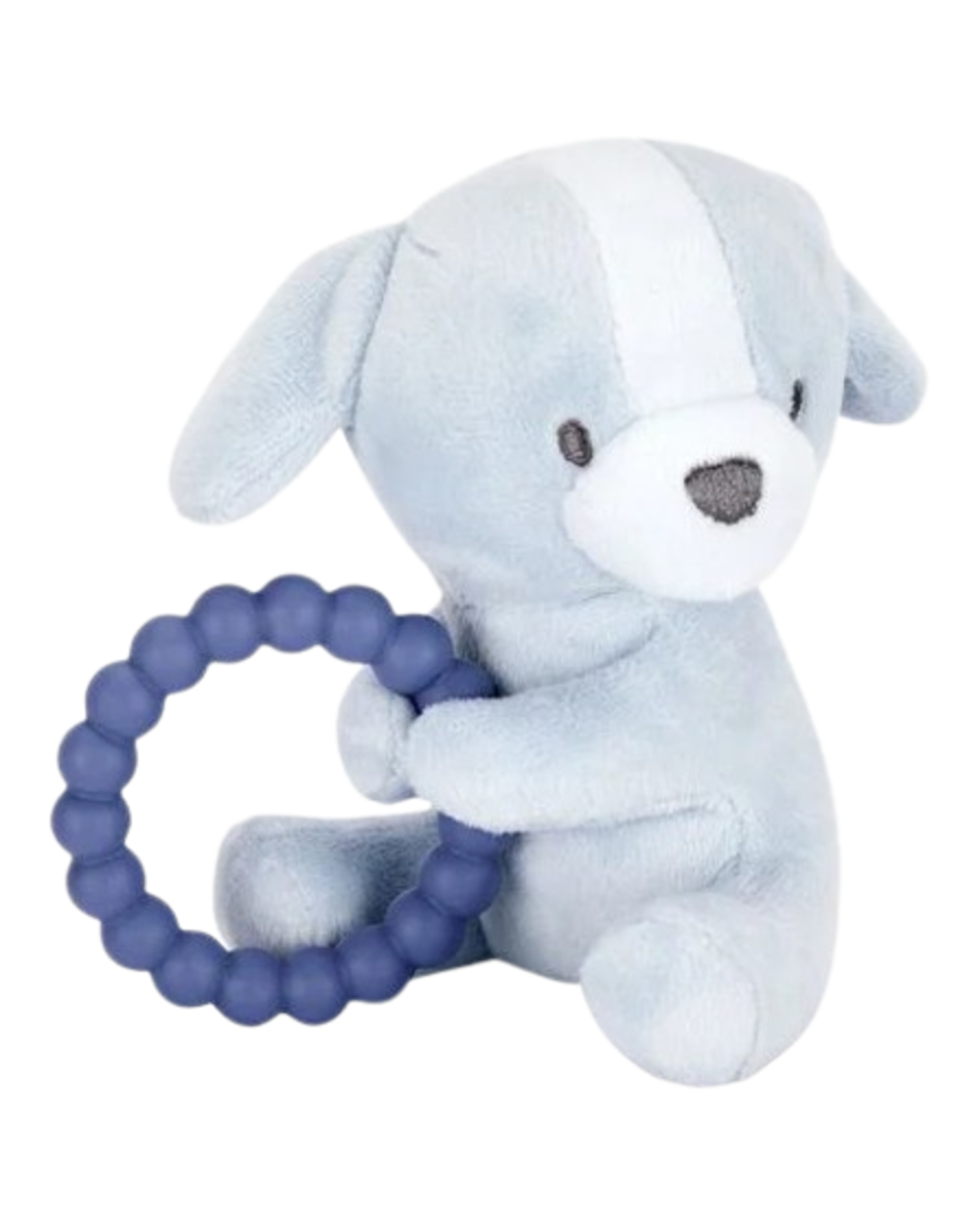 Carter's Silicone Teether Puppy Rattle ,Multicolor (0-12 months)