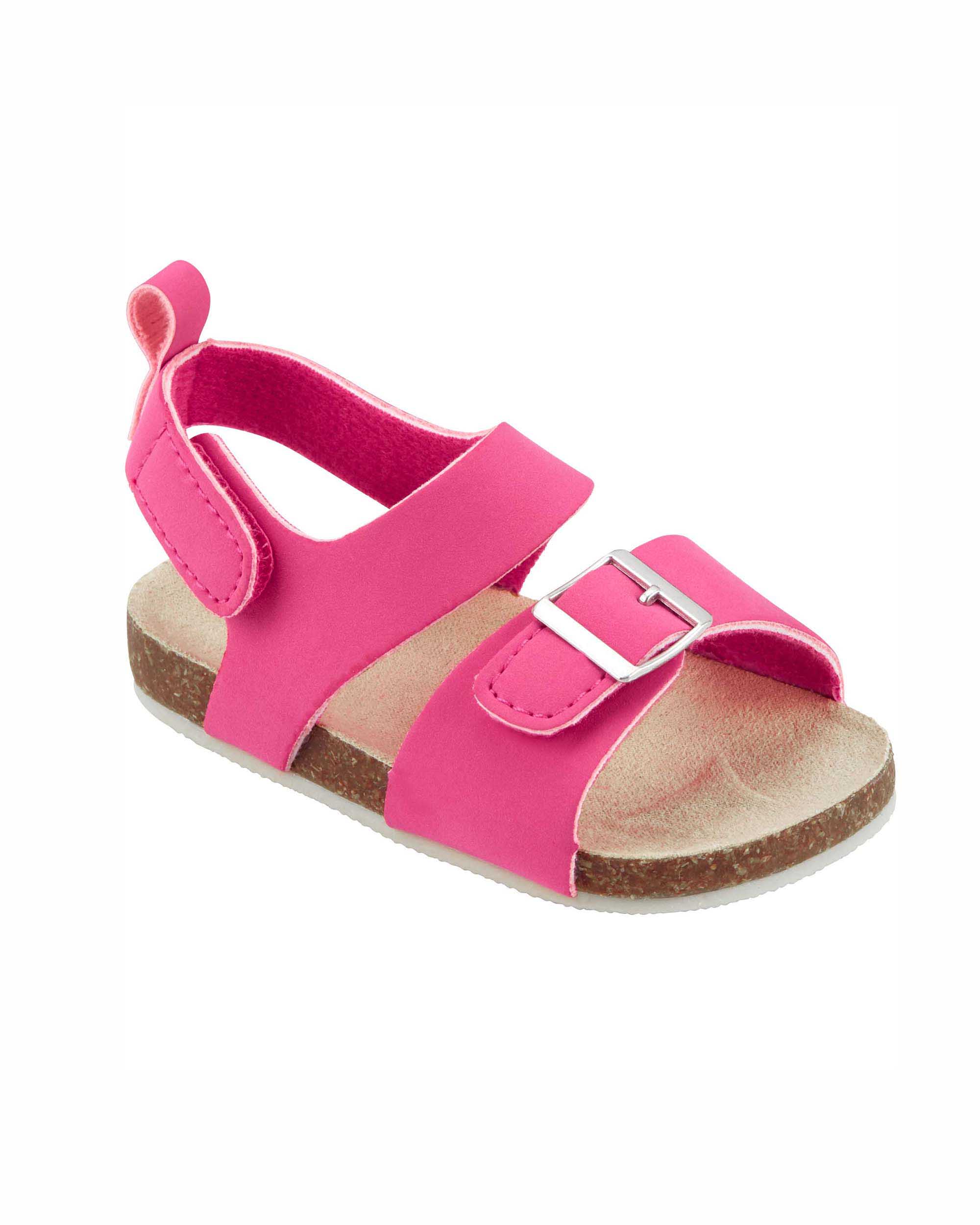 Carter's Buckle Faux Cork Sandals