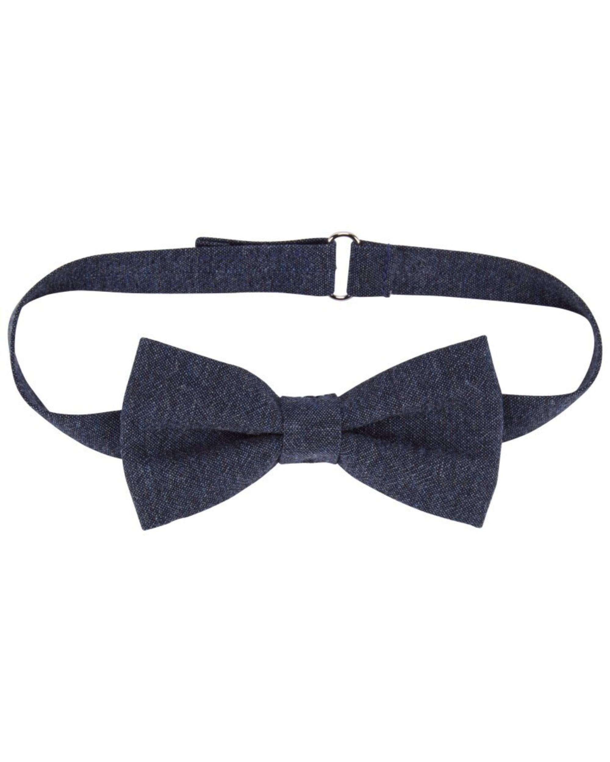 Carter's Boy Linen Bow Tie, Black