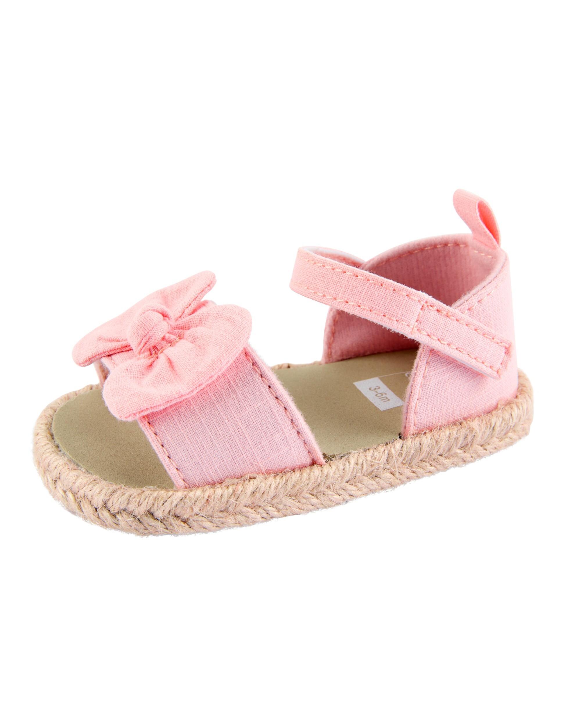 Carter's Girl Pink Bow Sandals, Pink