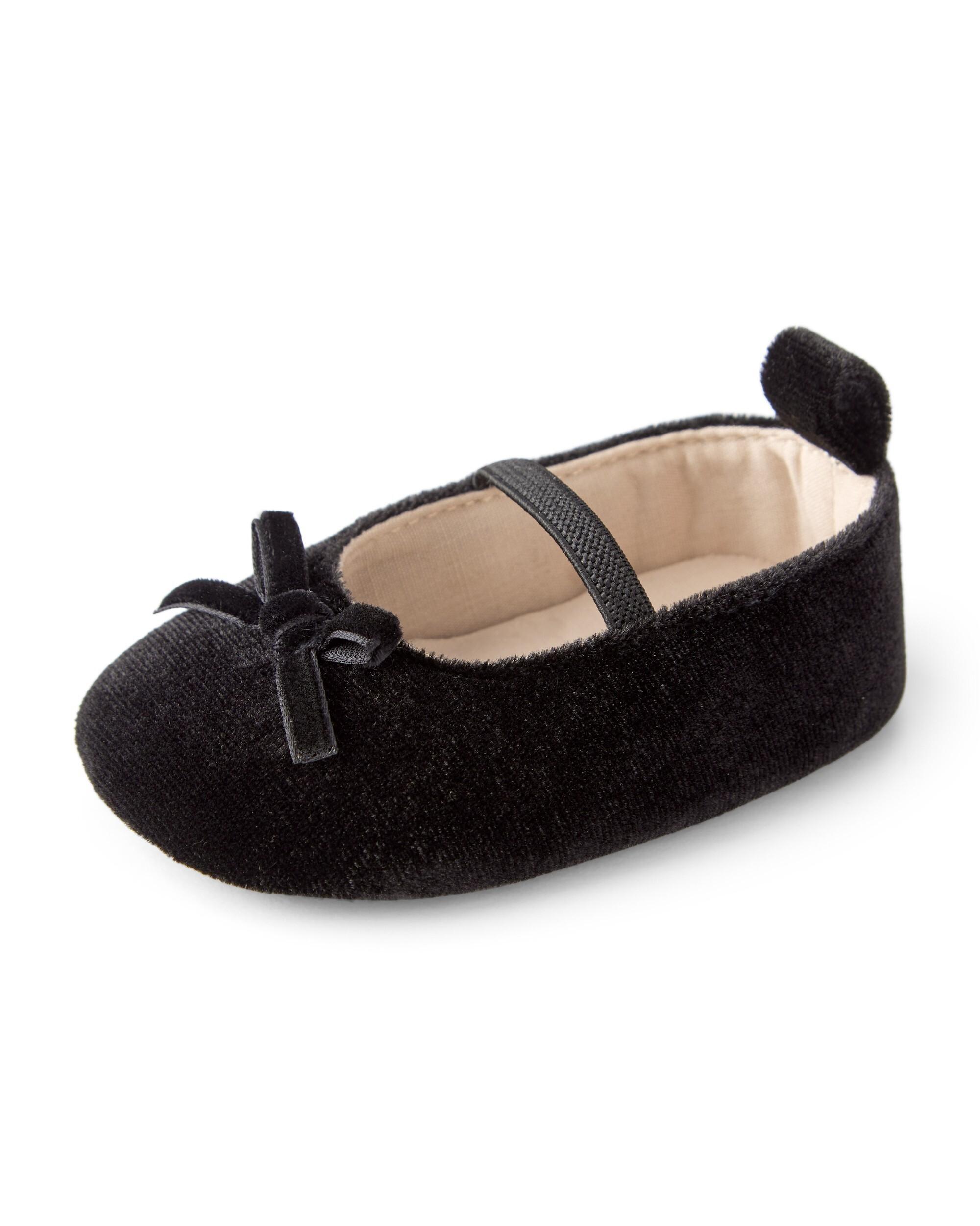 Carter's Girl Velvet Mary Jane, Black