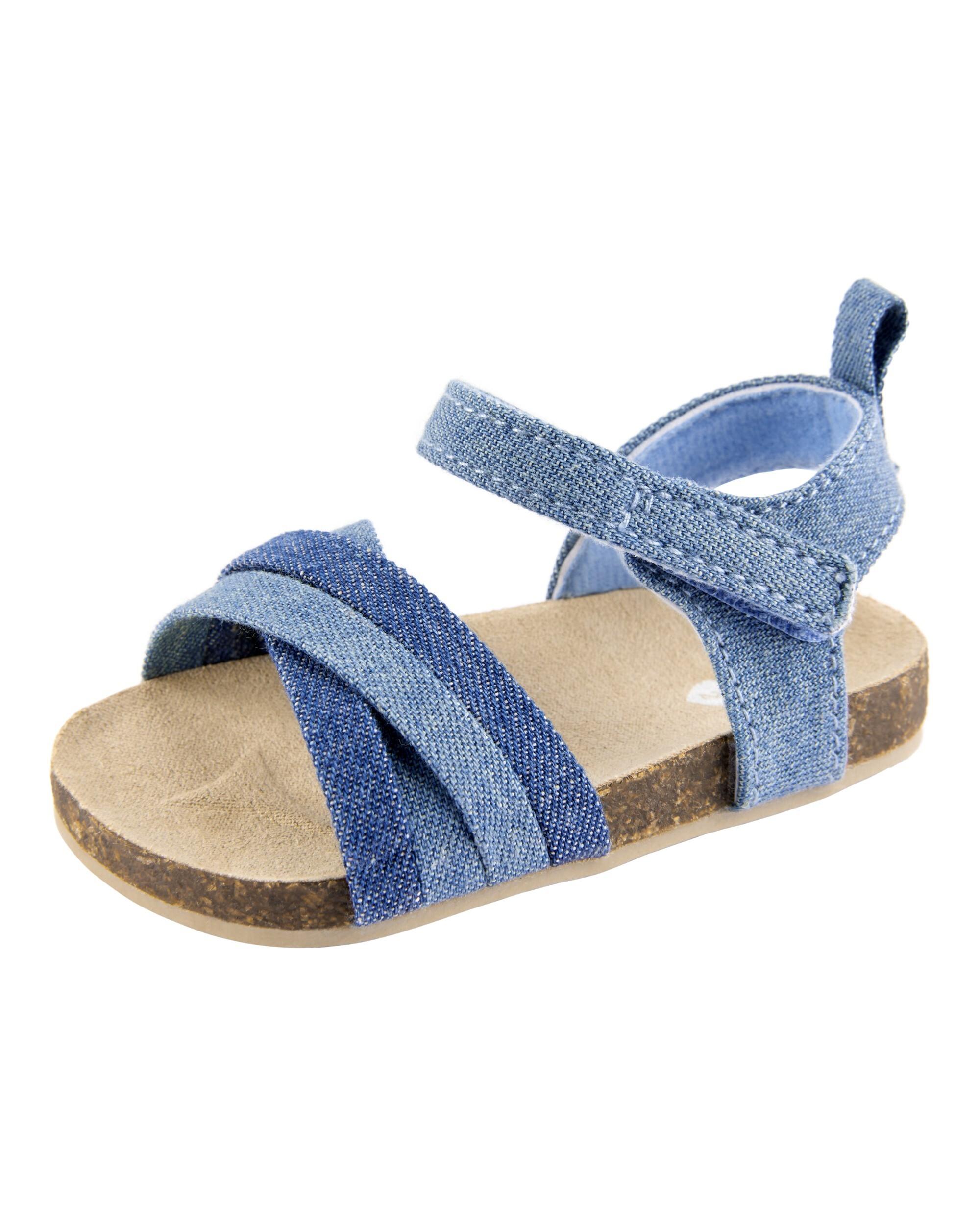 OSHKOSH Girl Chambray Sandals, Blue