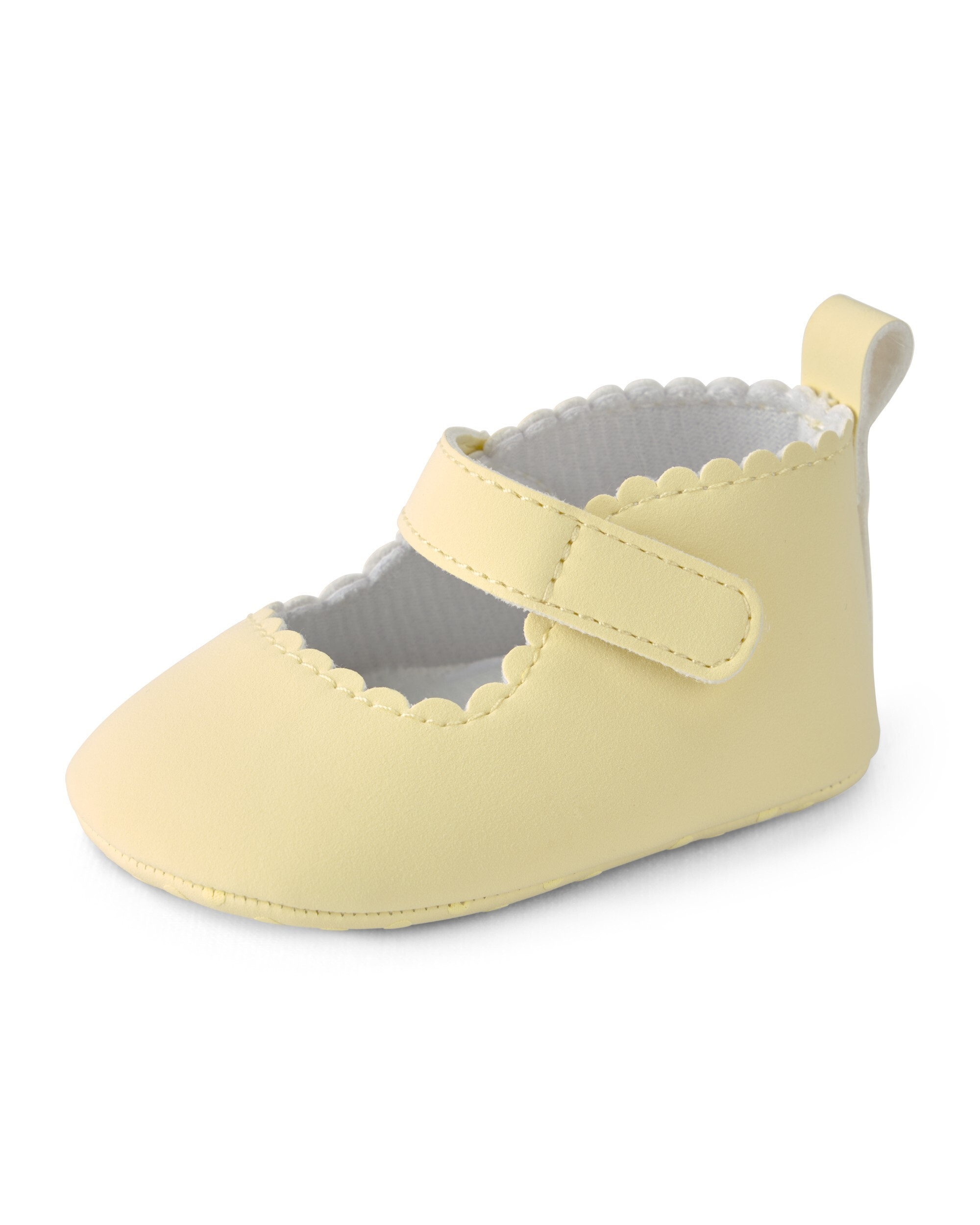 OSHKOSH Baby Girls Scallop Mary Jane Shoes, Yellow