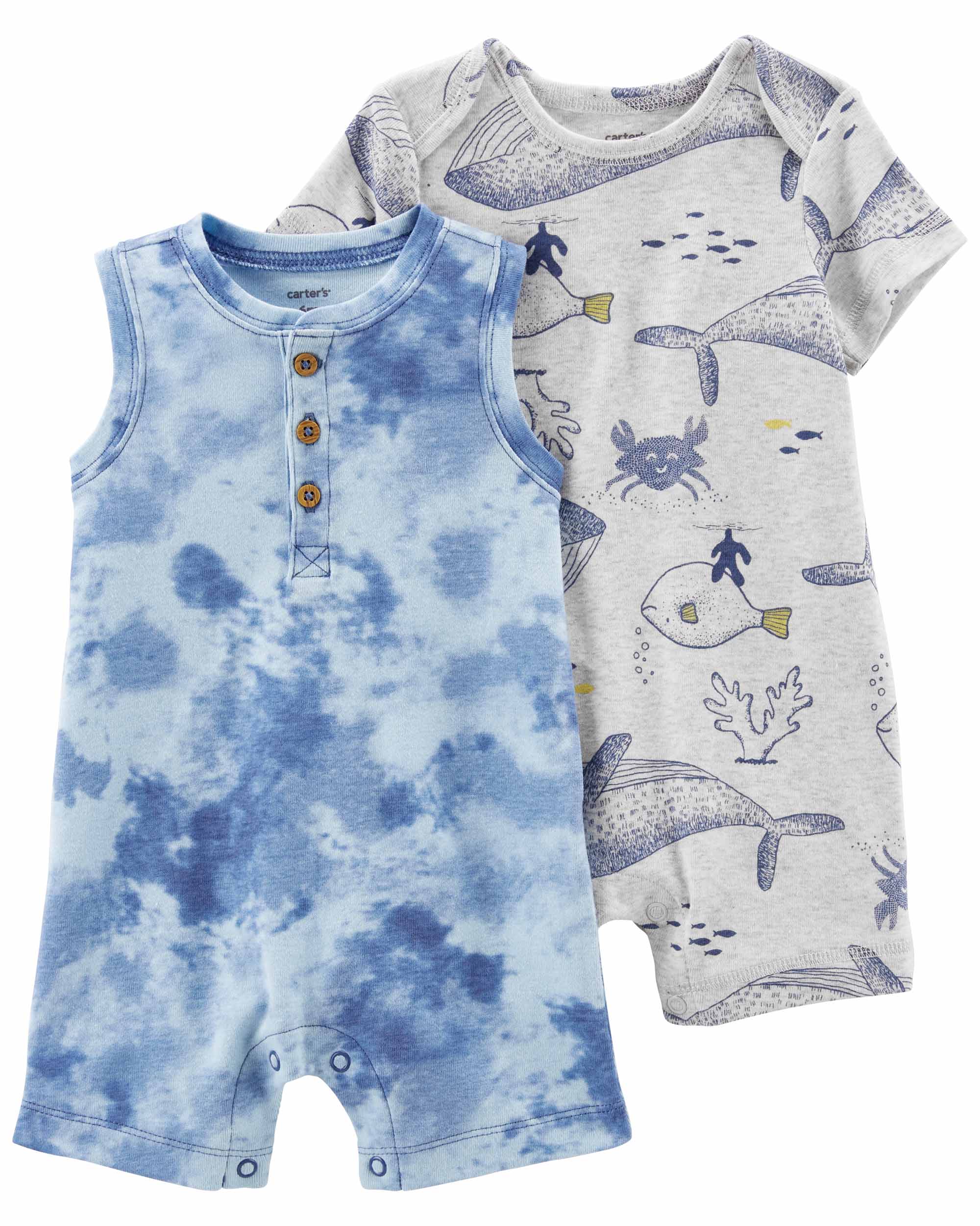 Carter's 2-Pack Cotton Rompers